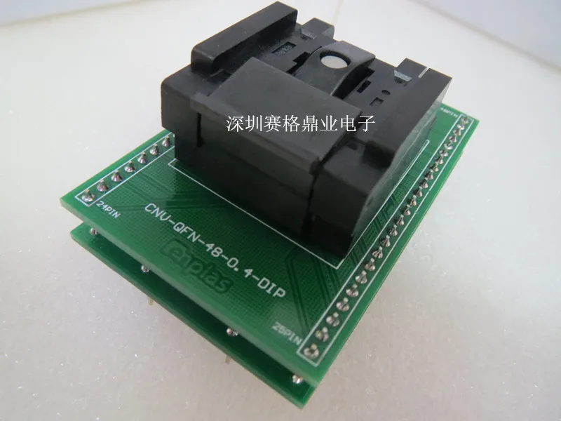 Clamshell QFN-48(52)BT-0.4-01 QFN48/MLF48 6*6mm pitch 0.4mm IC Burning seat Adapter testing seat Test Socket test bench