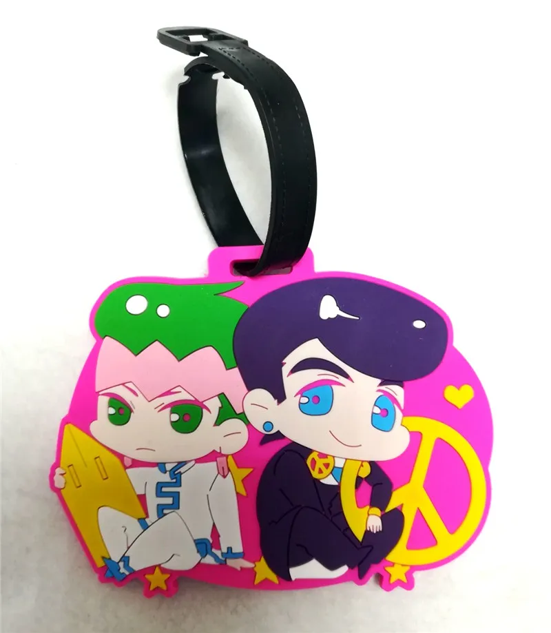 Аниме Необычные приключения Джоджо Jotaro Kujo Kakyoin Рохан гибкий клей багажная бирка игрушка Хэллоуин косплей реквизит бирка Рождественский подарок - Цвет: A