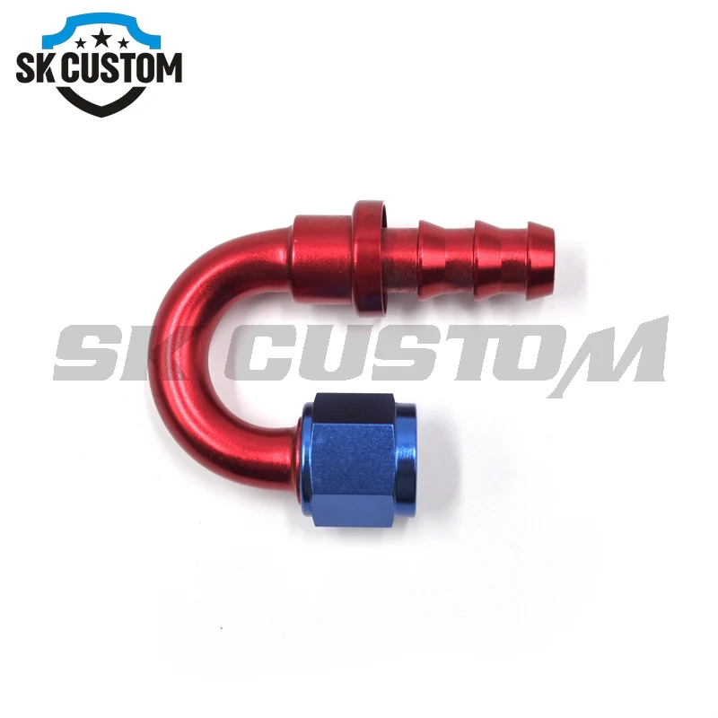 Sk custom Racing 4 шт. фитинг нажимной конец шланга прямой + 45 90 180 градусов
