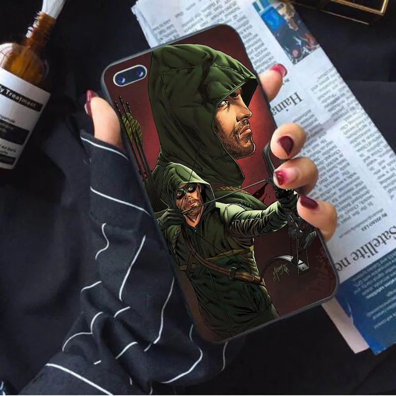 case 15 Чехол для телефона Зеленая Стрела, мягкий чехол для iphone 8 7 Plus X 6 6 S XS Max xr SE 10 5 5S, крутой дизайн, силиконовый чехол для мобильного телефона - Цвет: case 15