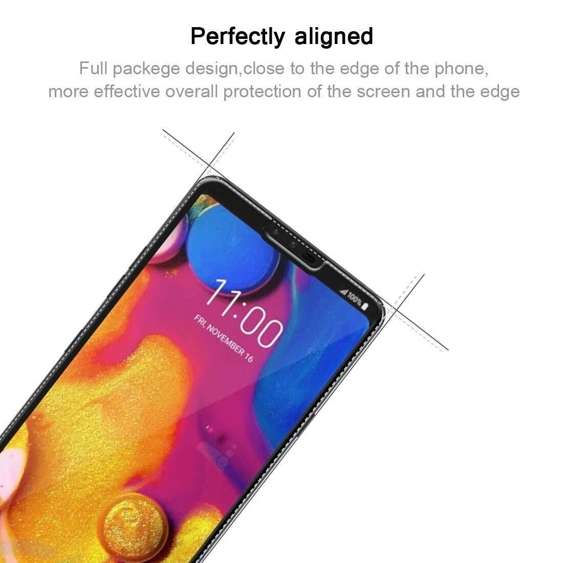 3D изогнутое полное покрытие для LG V40 ThinQ закаленное стекло V 40 полная защитная