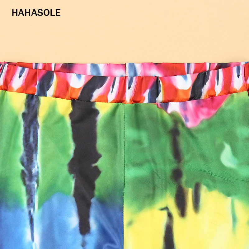 Комплект для йоги HAHASOLE с граффити женский спортивный костюм фитнеса и бега