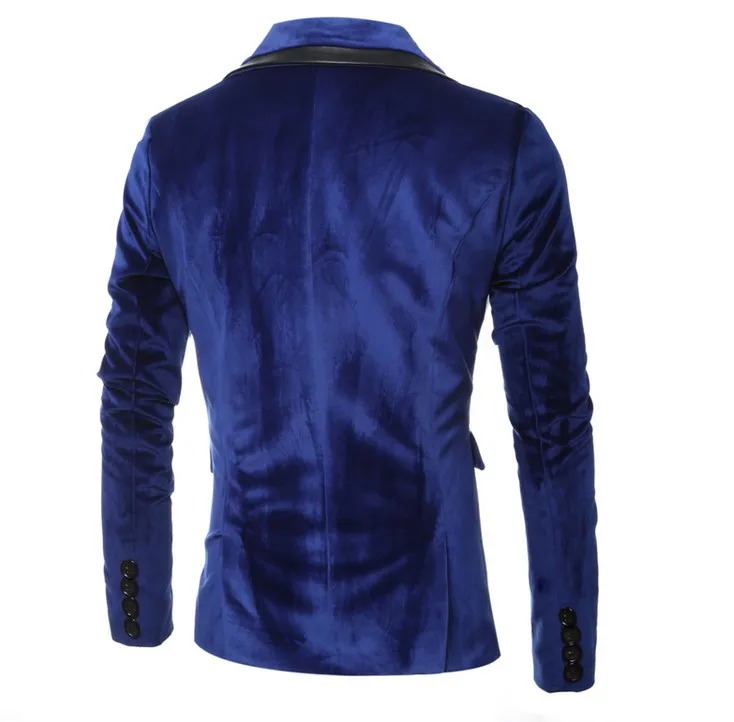 2019 New Autumn Men's fashion formal handsome Suede suit jacket business casual wedding Dress Plus size stage costumes | Мужская