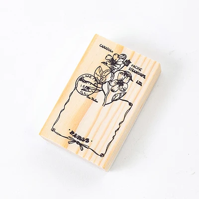 J 5x8cm XINAHER винтажные растения Марка с животными DIY Деревянные и резиновые штампы для скрапбукинга канцелярские товары Скрапбукинг Стандартный штамп - Цвет: J 5x8cm