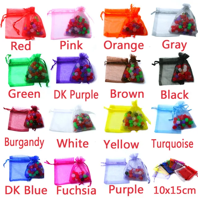 Подарочные пакеты хорошего качества из органзы 10 шт. 10x12 см|bag speaker|bag michaelbag lady bags |