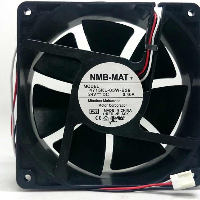 Б/у NMB-MAT НМБ 12038 12 см 24V 0.40A блок питания ATX 4715KL-05W-B39 Вентилятор охлаждения