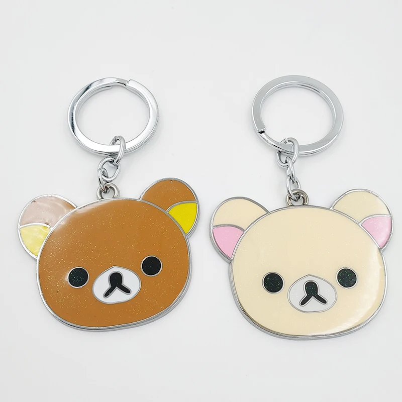 Rilakkuma брелок для ключей для женщин, милый мультяшный брелок для ключей, держатель для ключей, portachiavi chaviro llaveros, подвеска на сумку