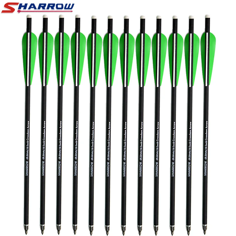 Sharrow 6 Pcs Crossbow arrows 16&quot 17&quot Carbon Arrow Hunting Archery Arrows | Спорт и развлечения