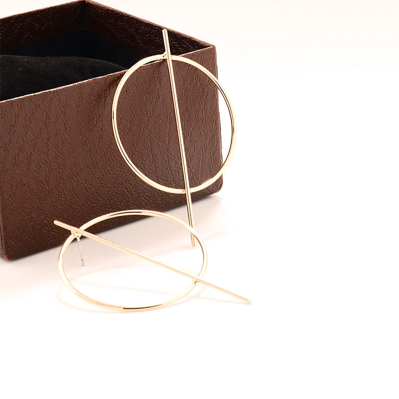 Европейский клуб изделия личность большой круг кулон Серьги Круглый