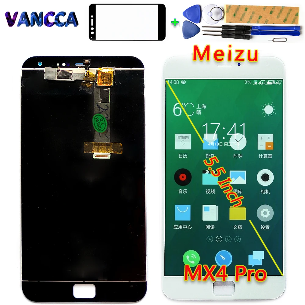 100% протестированный ЖК дисплей для Meizu MX4 Pro кодирующий преобразователь