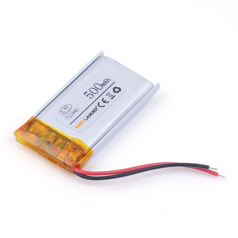 

3,7 V 500mAH 701840 полимерный литий-ионный/литий-ионный аккумулятор для игрушечного банка питания GPS mp3 mp4 Динамик сотового телефона
