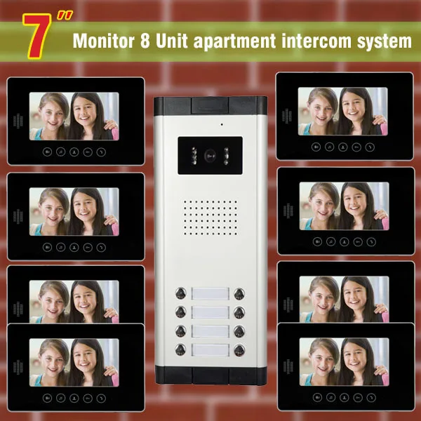 8 единиц квартира домофон система видео дверной звонок Домофон Система для