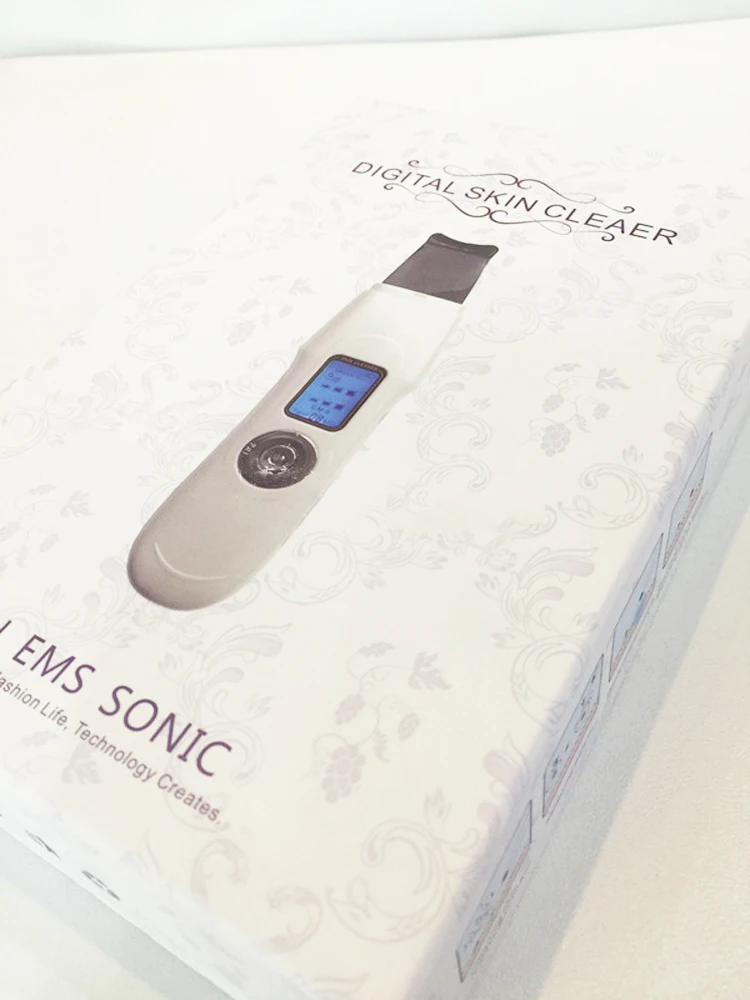 

Charging Ultrasonic Facial Cleansing Face Skin Cleaner Spatula Exfoliating Skin Clean and Face led Remove Wrinkles Facial Care