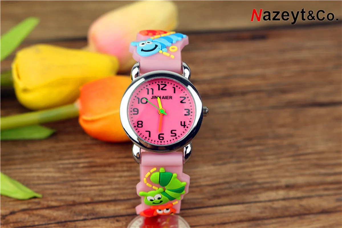 2021New children's jelly watch 3D silica gel watchband quartz simple gift for children | Наручные часы