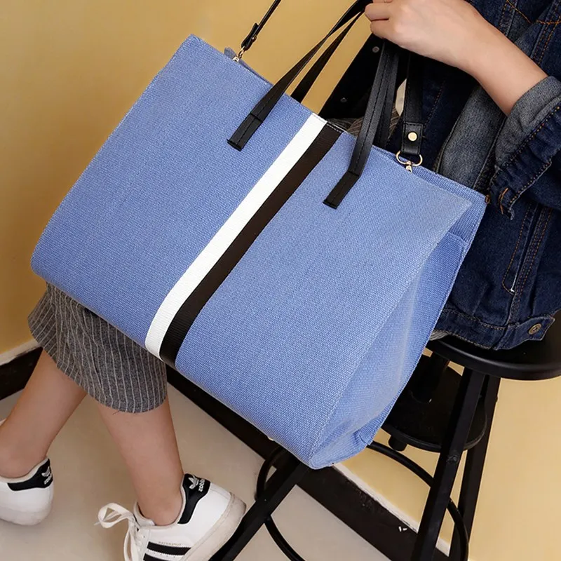 Холст Женщины Повседневная Tote Дизайнер Большие Сумки Мешок Моды сумки Новые