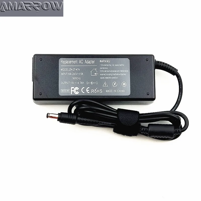 Ноутбук Зарядное устройство Мощность адаптер для samsung R780J RC508 RC510 RC512 RC518 RC520 RC530 RC708 RC710 RC730 19V 4.74A 90 Вт 5,0*3,0 мм