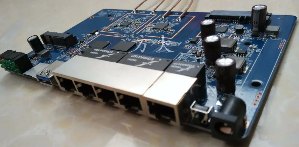Новая плата с программой MT7621A + MT7603N MT7612EN производительность намного превышает