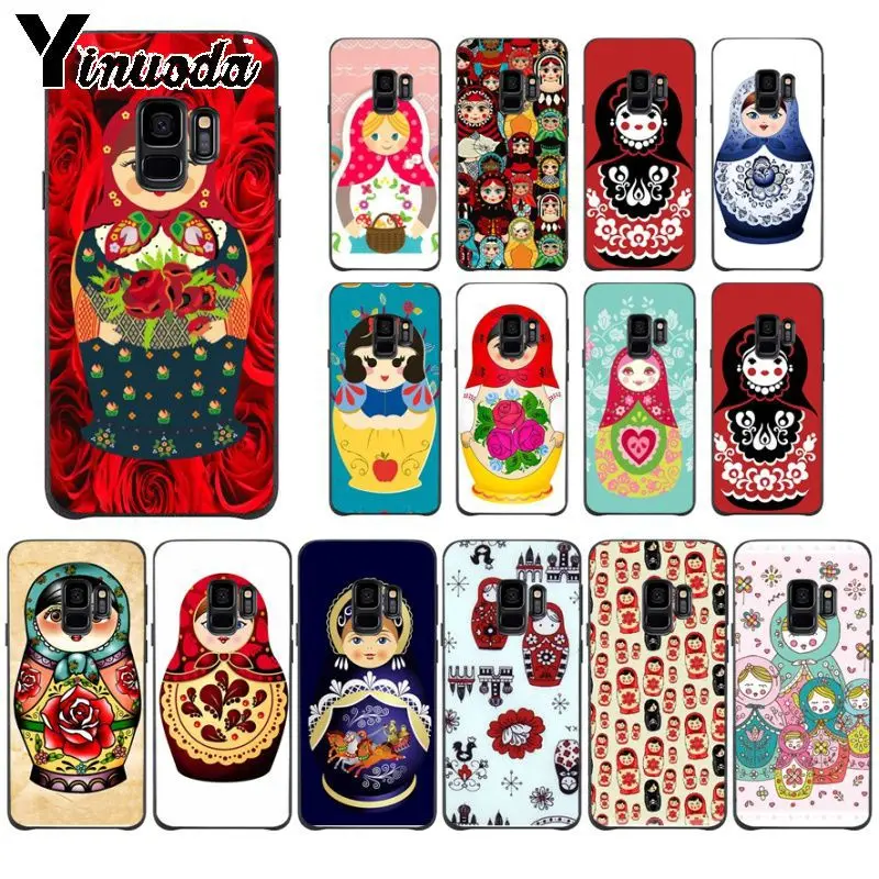 Yinuoda милый русский рисунок куклы матрешка мягкий чехол для телефона Samsung Galaxy s9 s8