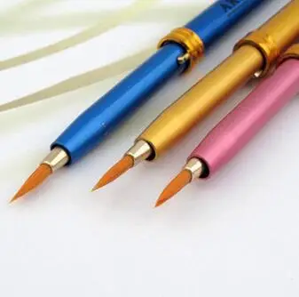 1 шт. высокое качество кисть для губ металлический корпус телескопическая линии