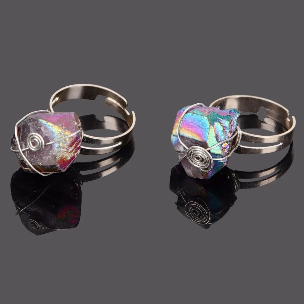 Открытое кольцо для манжеты ручной работы с проволочной обмоткой лечебные камни