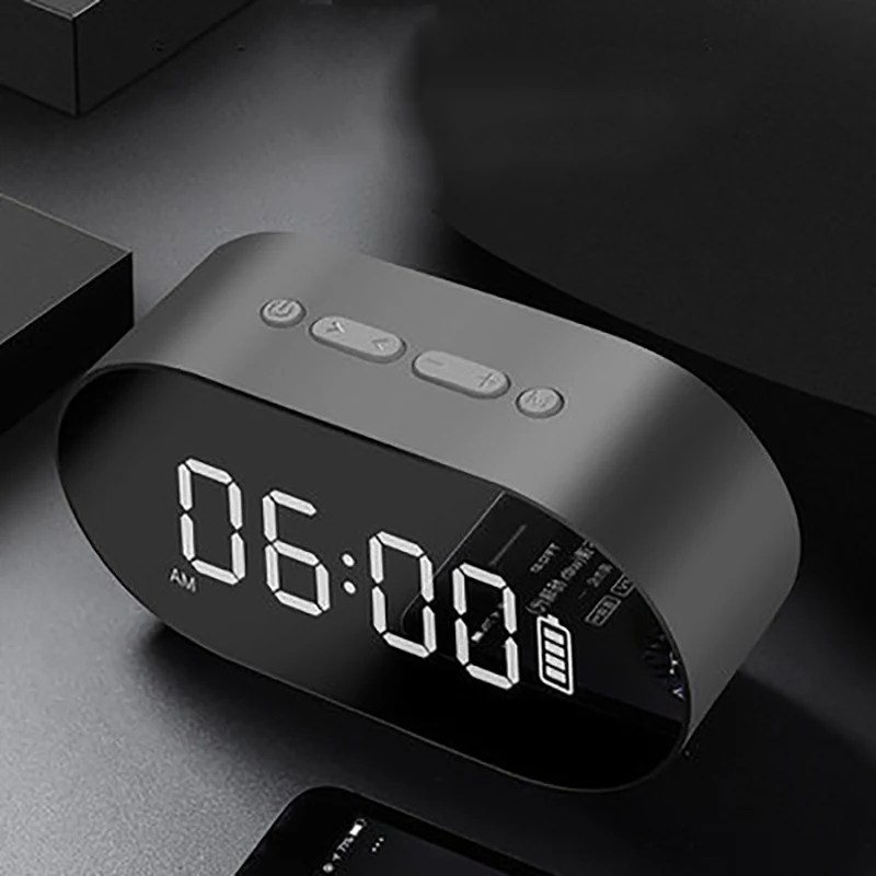 2019 новый синий Юэ P1 зеркало будильник bluetooth динамик домашнего офиса радио