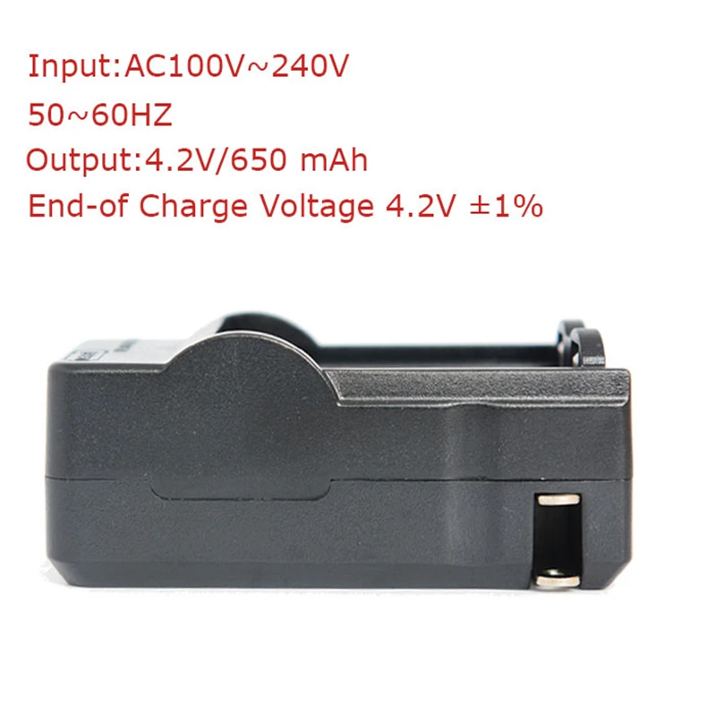 4 перезаряжаемых литий ионных аккумулятора 1000 мач для фонарика + 1 дорожная