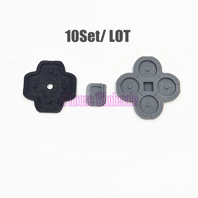 [10 компл./лот] L R Кнопка Токопроводящая резиновая накладка замена для Nintendo 3DS|rubber