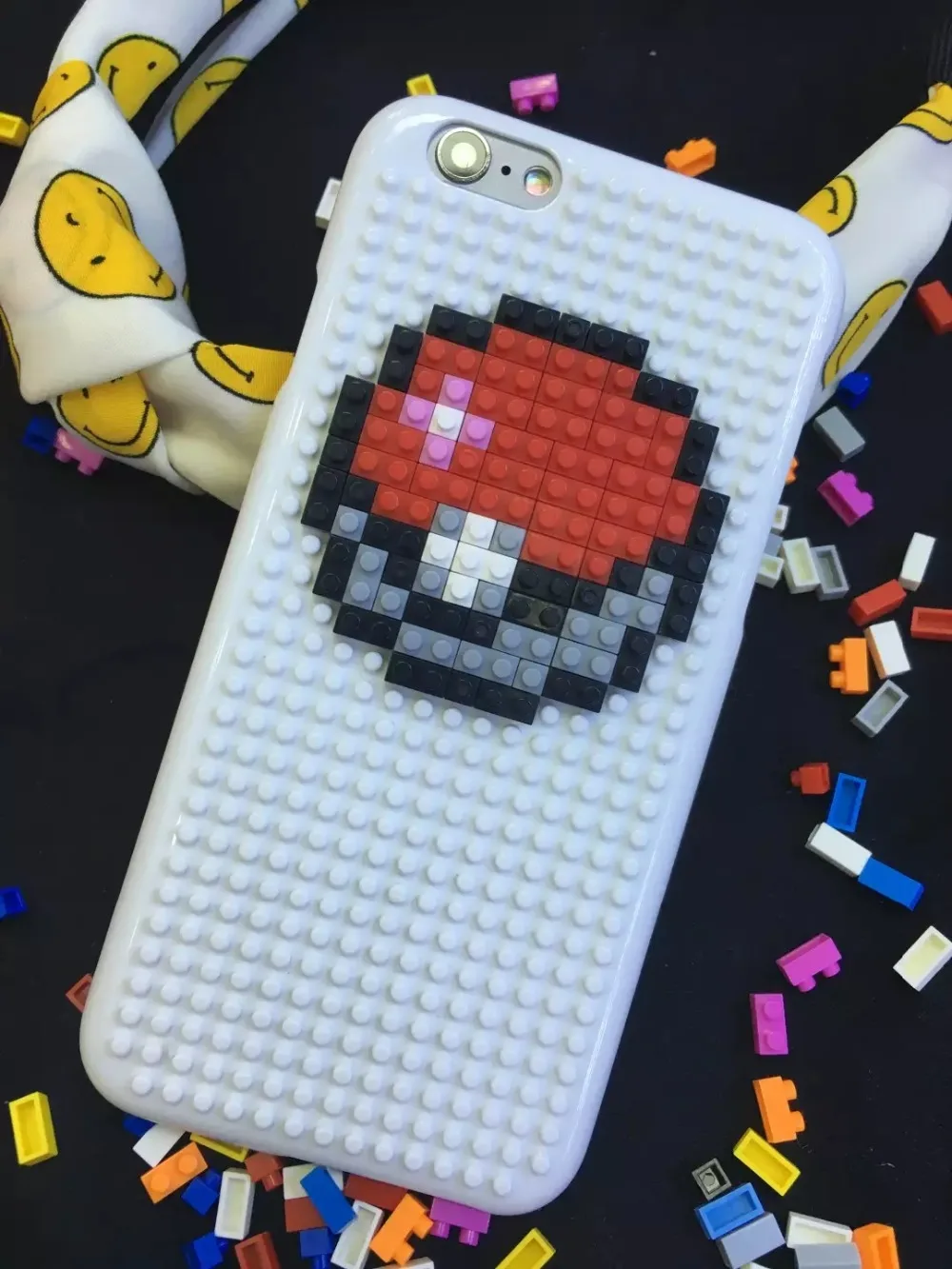 Cute 3D Cartoon Pocket Monsters Phone games building blocks hard case For iphone 6 6s plus cover for i6 i6s coque |