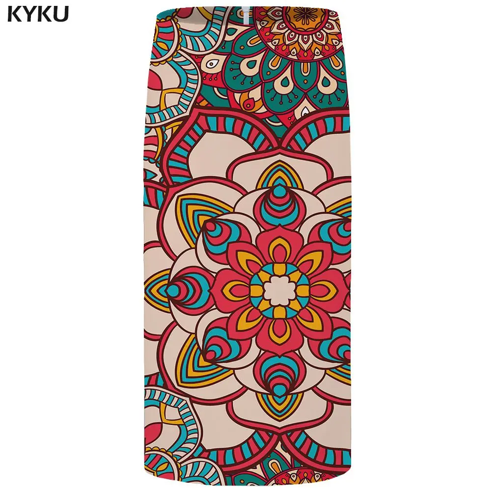Skirt Woman 01 KYKU цветочные юбки женские черные цветные юбки для вечеринок повседневные ретро юбки с цветочным 3d принтом в виде листьев забавные женские юбки-карандаши s - Color: Skirt Woman 01