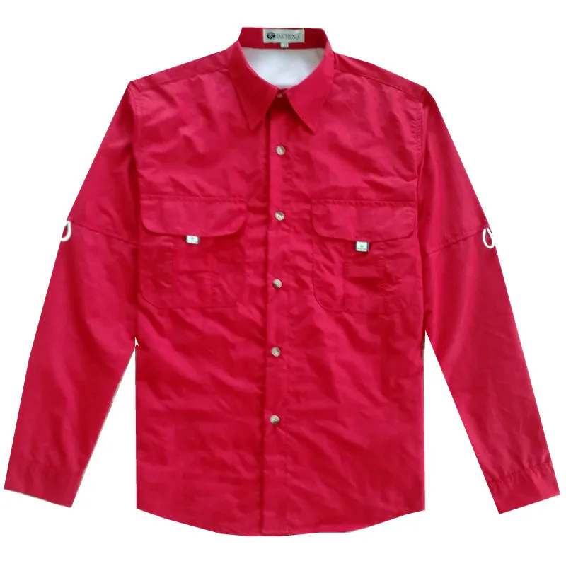 red Мужская рубашка Camisa masculina Camisas hombre Мужская рубашка Chemise home Camiseta Мужская рубашка с длинным рукавом Camisa hombre - Цвет: red