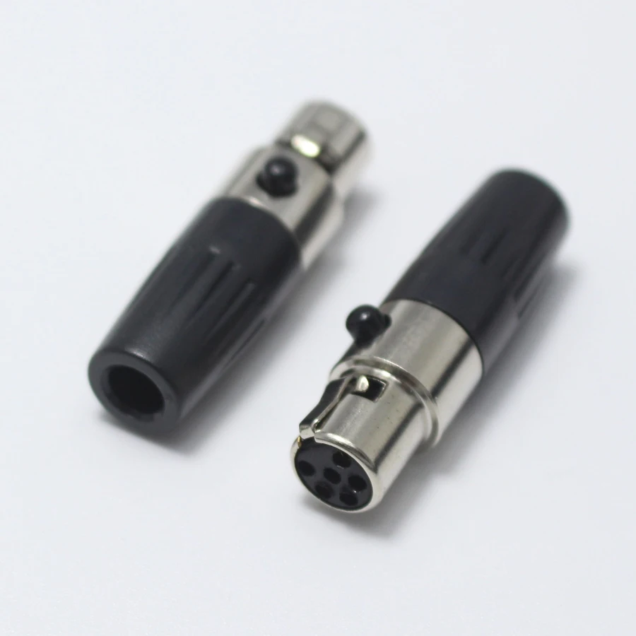 1 шт. мини XLR 6 контактный гнездовой разъем для аудио микрофона шасси крепление