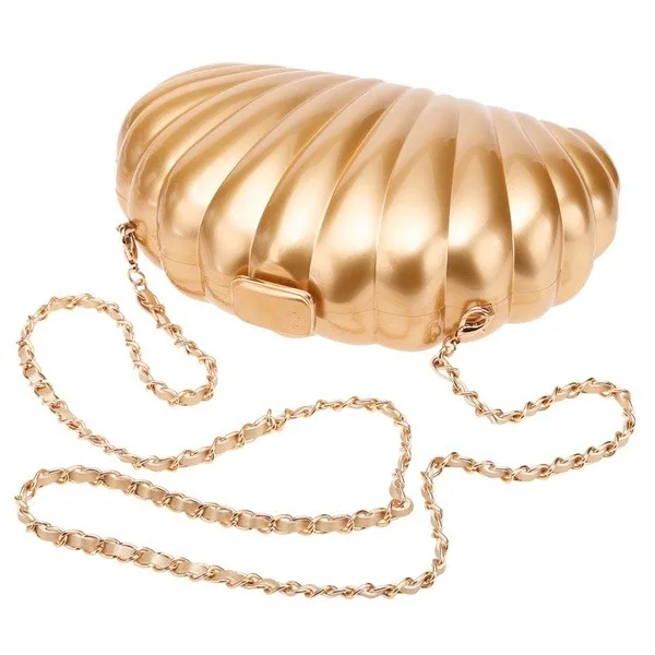 Симпатичные Твердые Shell Форма Металлический Замок Ужин Креста тела Пакет Мешок