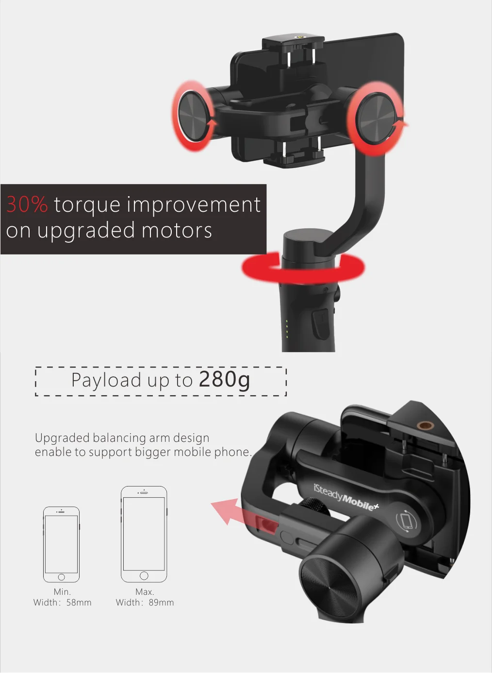 Hohem iSteady мобильный+ плюс 3-осевой ручной смартфон Gimbal стабилизатор для iPhone Andriod huawei samsung смартфонов Gopro