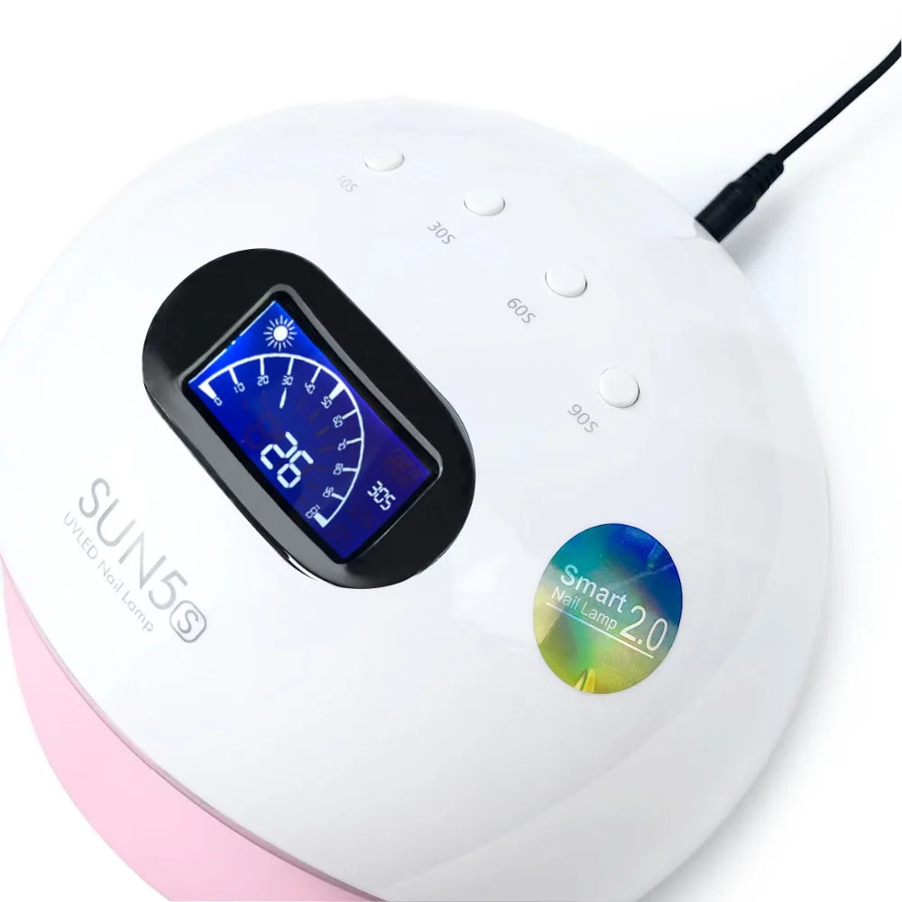 Professional UV Lamp SUN5S 72W Nail Dryer for All Gel Polish Manicure LED 10s/30s/60s/90s Timer Curing Ice | Красота и здоровье