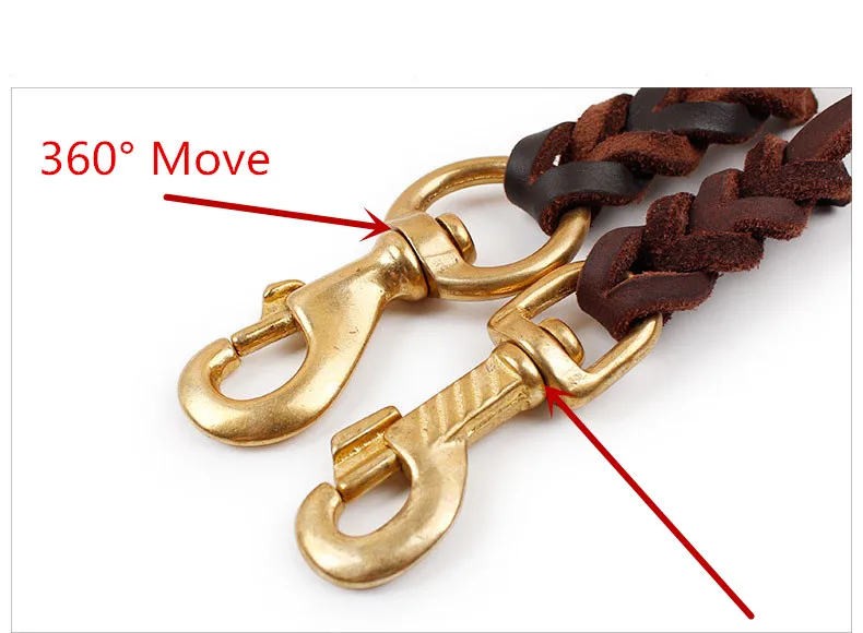 Новый бренд 3/5 &quotШирина плетеная натуральная кожа поводок для собаки K9 ходьба