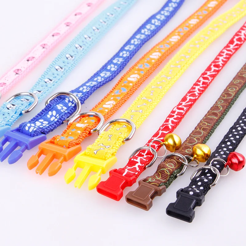 Пояс кушак маленький колокольчик Нейлон Quick Release милый щенок собаки кошки