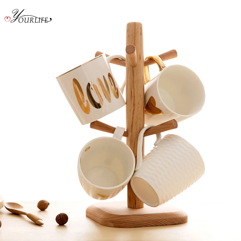 OYOURLIFE креативная Вертикальная кружка с двойной стенкой держатель кухонный