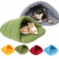 6 colors soft polar fleece dog beds winter warm pet heated mat small dog puppy kennel house for cats sleeping bag nest cave beds