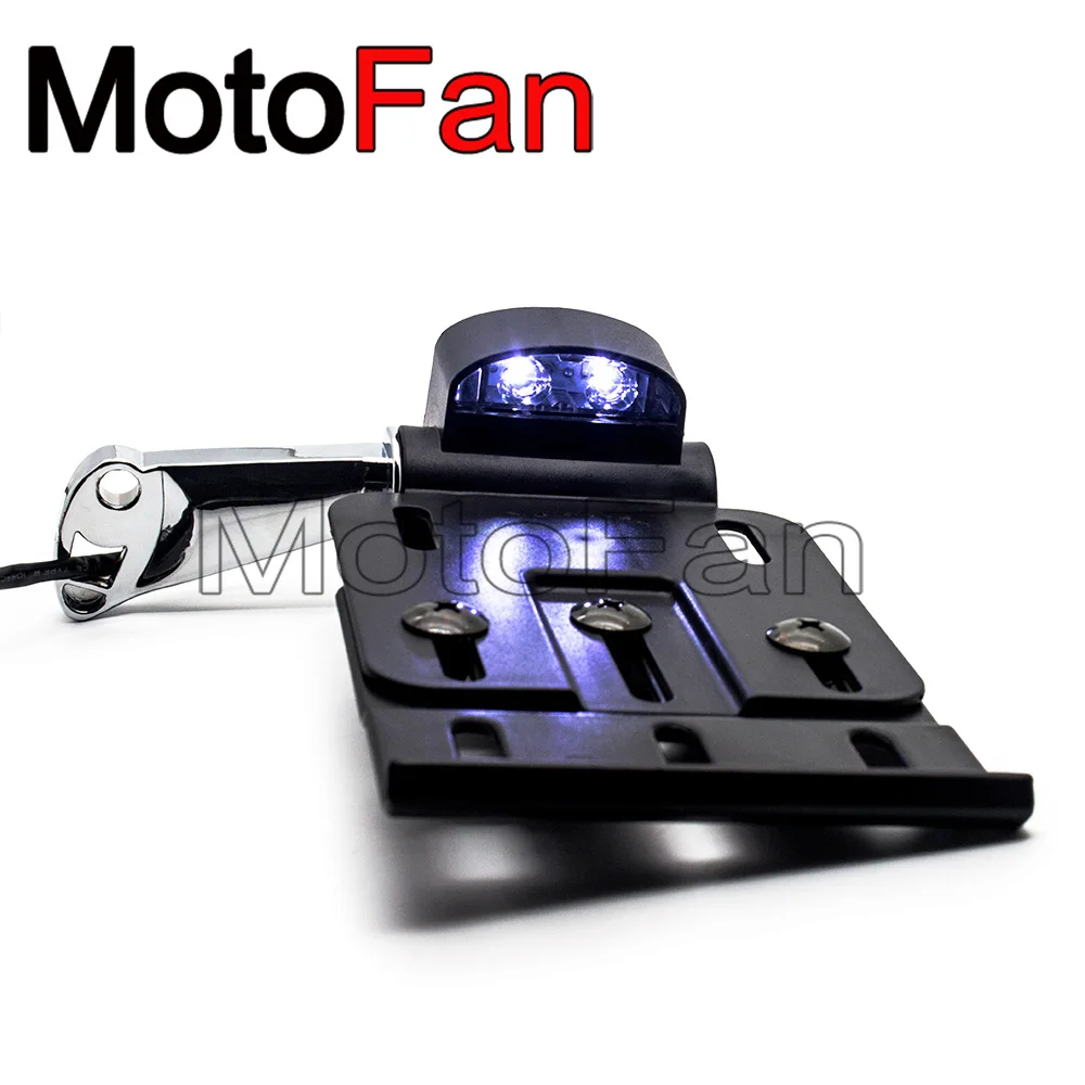 Мотоцикл боковое Крепление номерной знак рамка держатель для Harley Sportster Железный