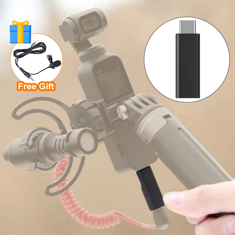 Для DJI Osmo Pocket 3 5 мм адаптер поддерживает внешний микрофон Микрофон крепление для