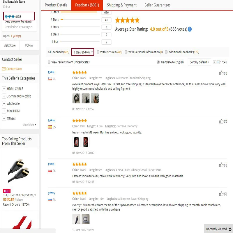 Shuliancable HDMI кабель высокоскоростной HDMI Male-Male 2,0 1080P 3D для Apple tv xbox компьютера 1 м 1,5 м 2 м 3 м 5 м 7,5 м 10 м HDMI