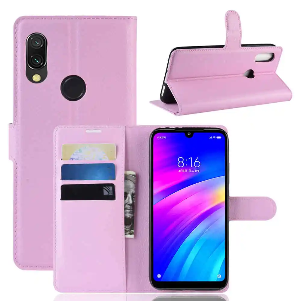 Чехол-книжка из искусственной кожи для Xiaomi Redmi 7 | Мобильные телефоны и аксессуары
