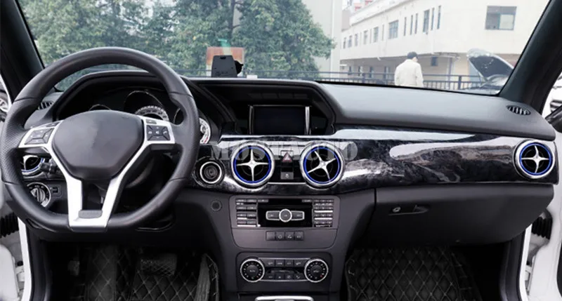 Для Mercedes Benz GLK X204 салон, Торпедо, устанавливаемое на вентиляционное отверстие в салоне автомобиля крышка розетки кольцо 2013- 4 шт. красный/синий