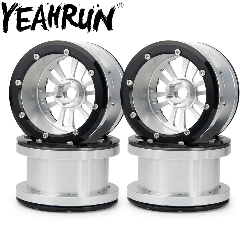 Колесные диски YEAHRUN 2 дюйма из сплава и металла ширина 40 мм для Axial Wraith 90018 TRX4 1/10