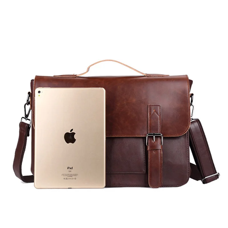 

Casual Business Men Briefcase Shoulder Bag Laptop Bag Handbag Male Messenger Bags Brand Designer Simple Crossbody Bags for Men