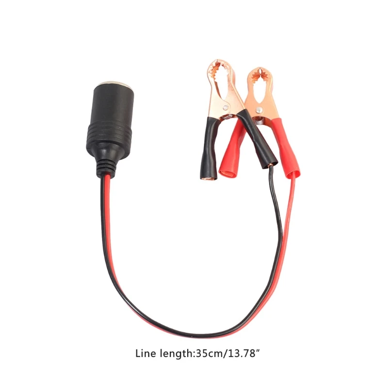 

Car Crocodile Clamp Charger Cable Clip Cigarette Lighter Socket Power Supply