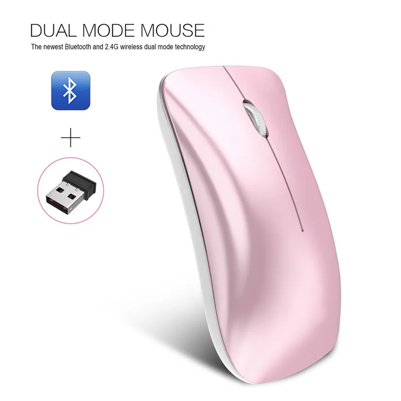 CARPRIE Bluetooth Беспроводная 4 0 + 2 4G двойной режим в 1 Зарядка мышь 1600 DPI опционально