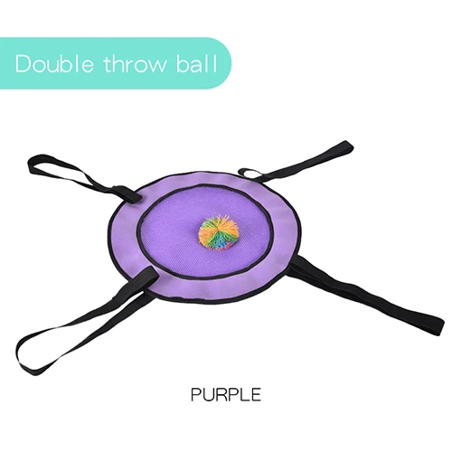 purple Двойной мяч эластичный мяч команда игра детский сад интерактивные мероприятия игрушка сумка для занятий спортом на открытом воздухе игрушки для детей RZ1025 - Цвет: purple