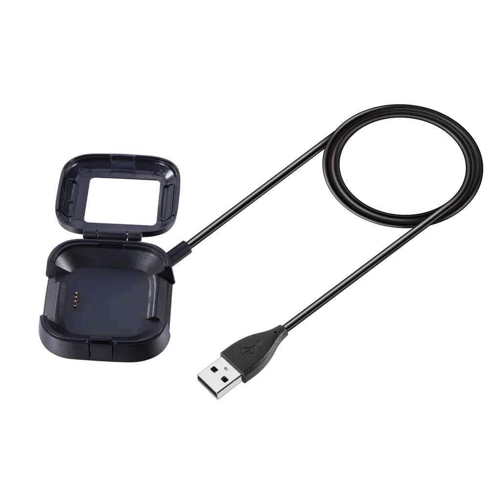 Universal Charging Dock Charger Case Cradle Station 1M USB Cable for Fitbit Versa Lite Edition Smart Watch Wristwatch | Электроника