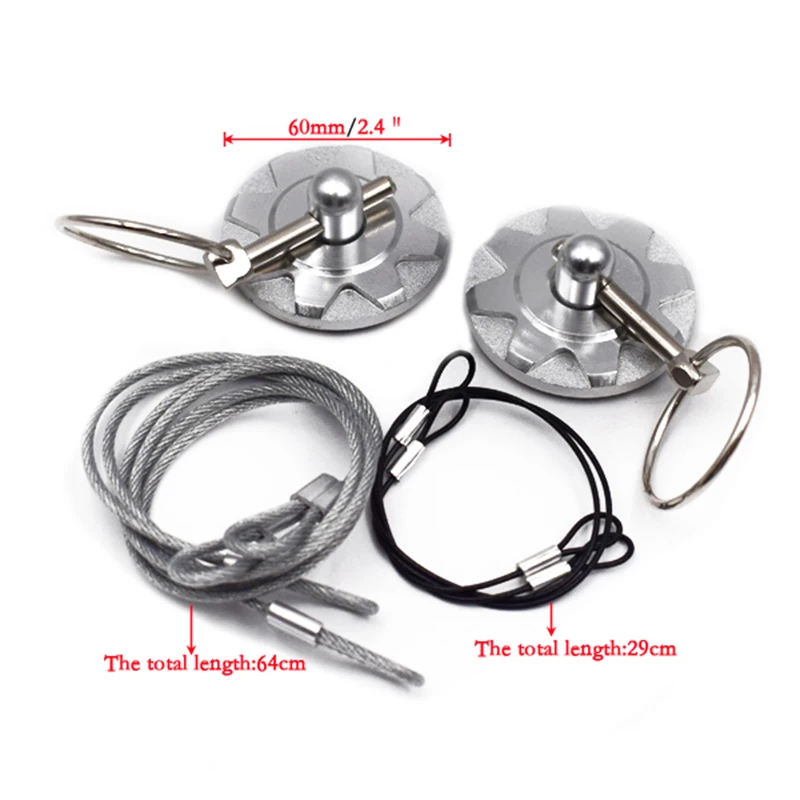 Silver Universal CNC Billet Aluminum Racing Hood Pin Lock Appearance Kit Useful | Автомобили и мотоциклы